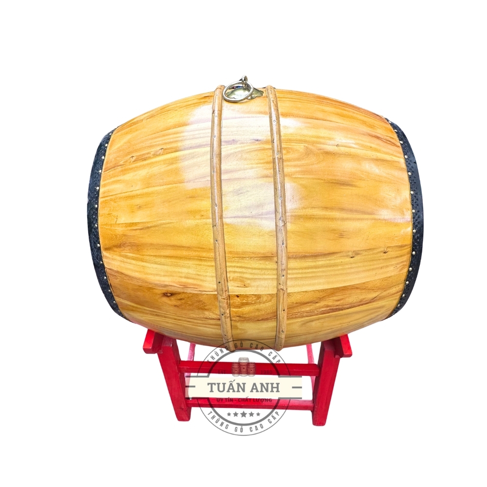 Trống lõi gỗ mít da trâu ĐK 60cm x 80cm