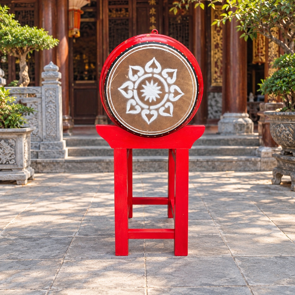 Trống Đình Chùa ĐK 48cm x 60cm