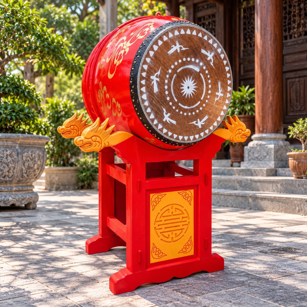 Trống Đình Chùa ĐK 60cm x 80cm