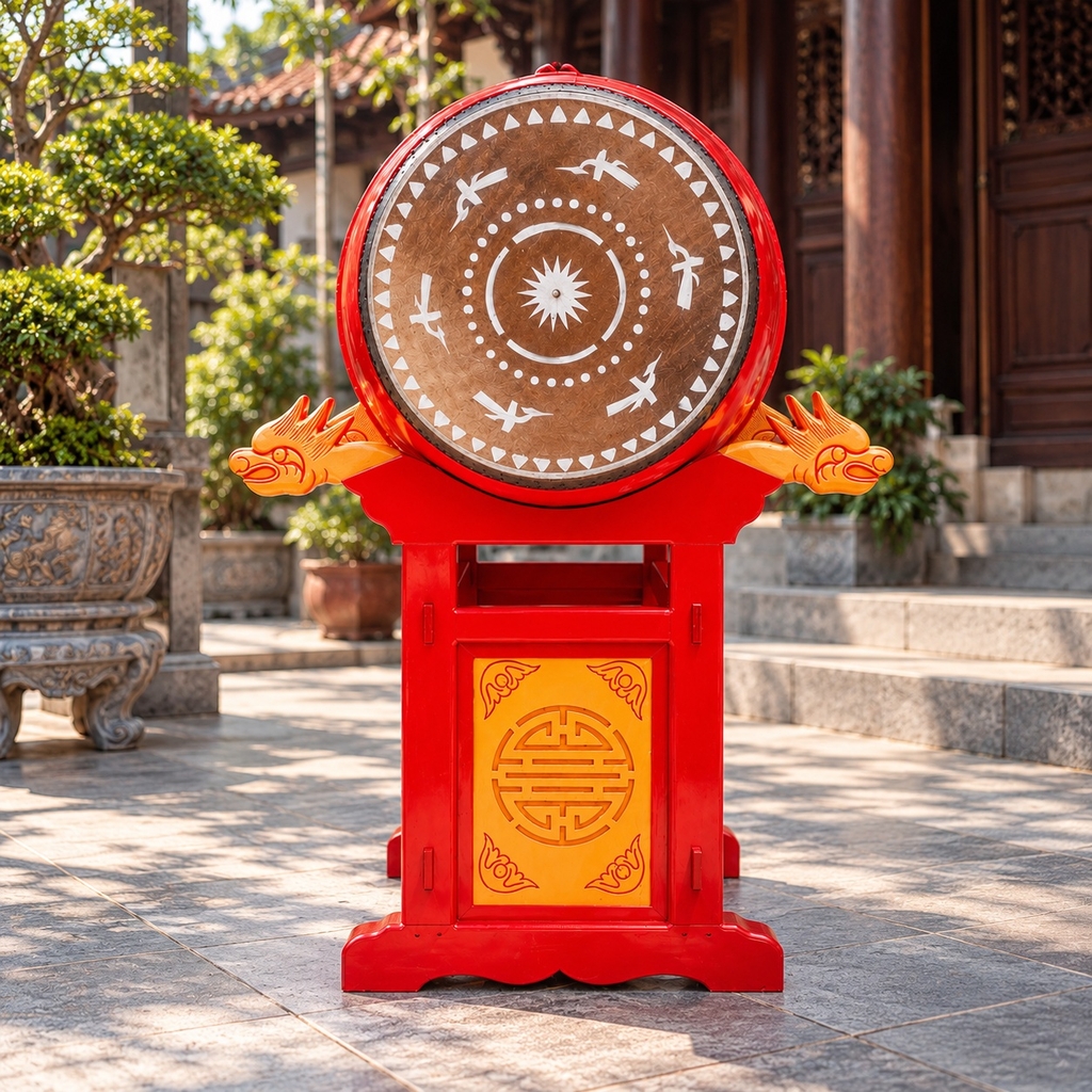 Trống Đình Chùa ĐK 50cm x 70cm