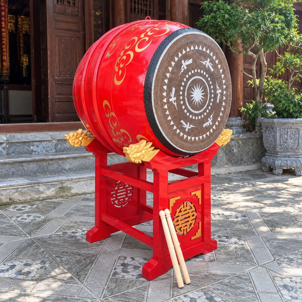 Trống Đình Chùa ĐK 70cm x 90cm