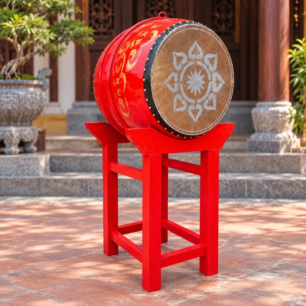 Trống Đình Chùa ĐK 40cm x 50cm