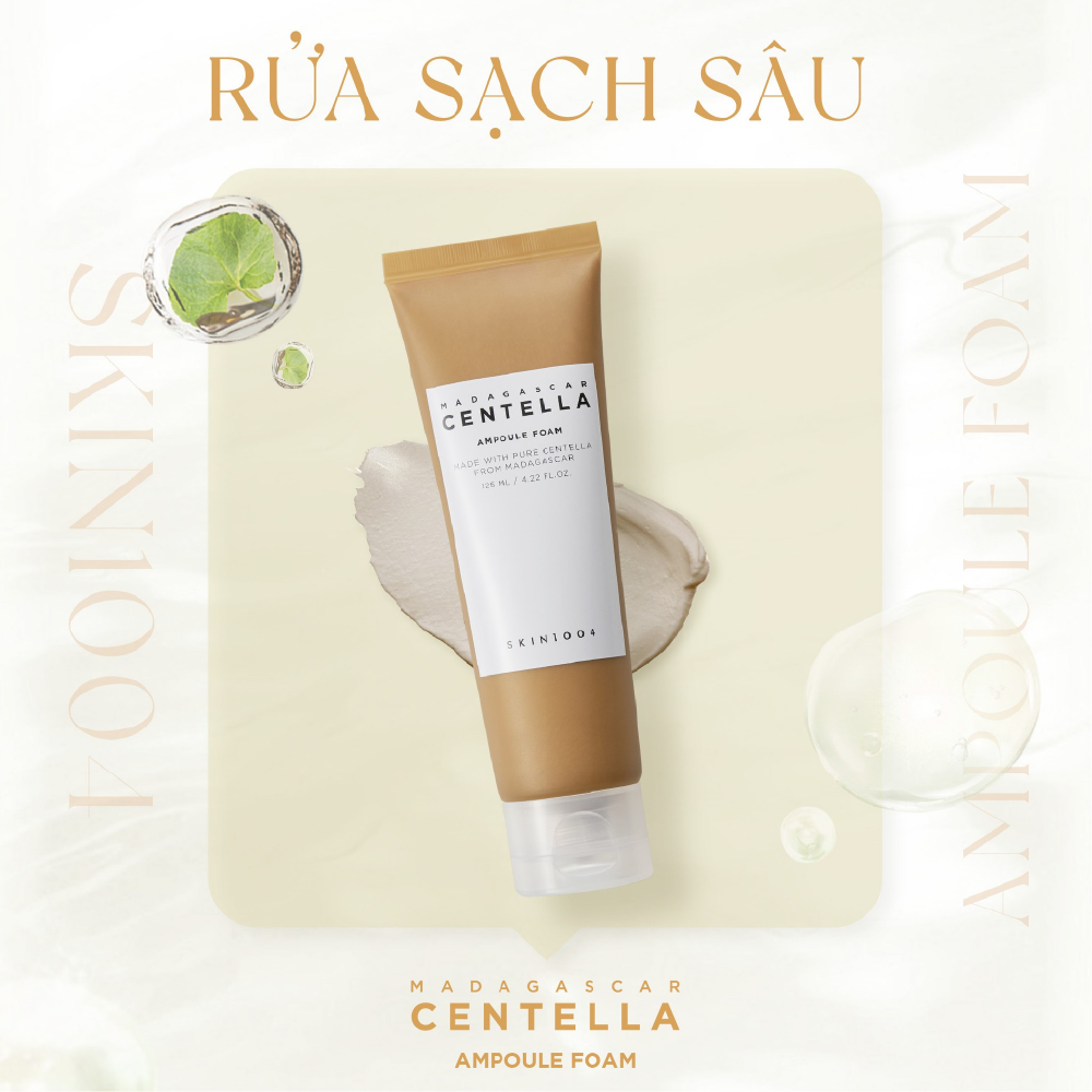 Sữa rửa mặt Skin1004 Madagascar Centella Ampoule Foam 125ml