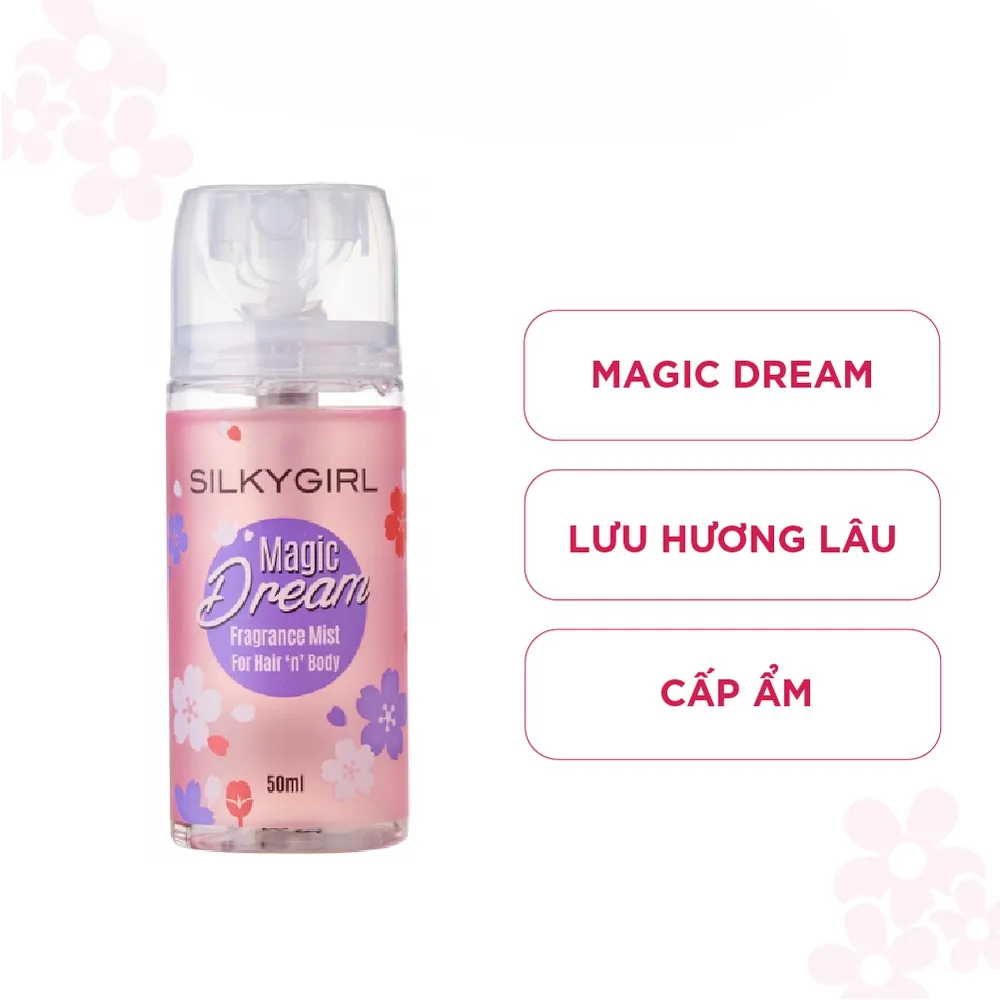 Xịt thơm toàn thân và tóc Silkygirl 50ml