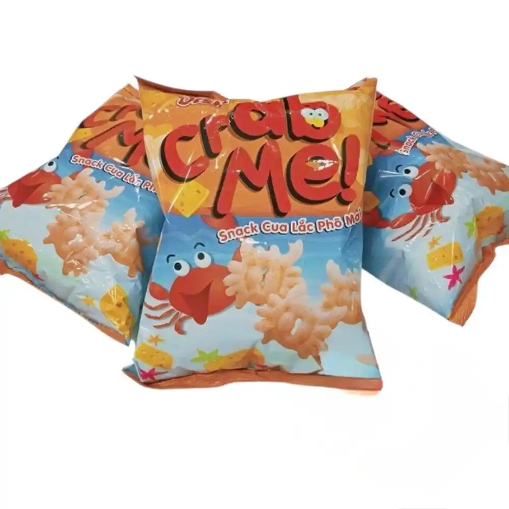 Lốc 10 gói snack cua lắc phô mai Oishi 34g
