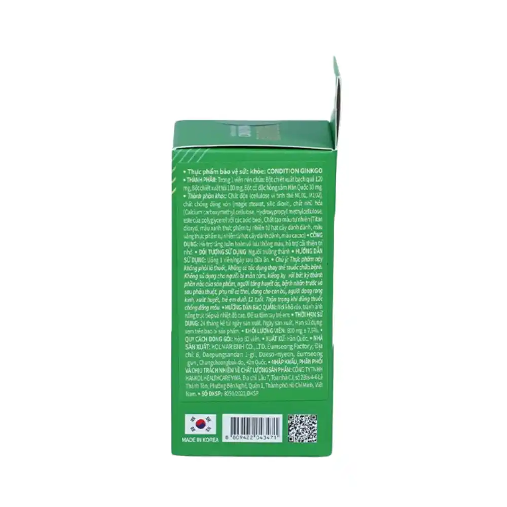 Viên uống bổ não Condititon Ginkgo (60 viên)