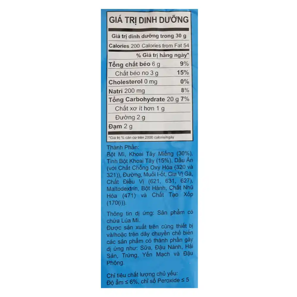 Lốc 10 gói snack khoai tây Oishi vị muối 34g