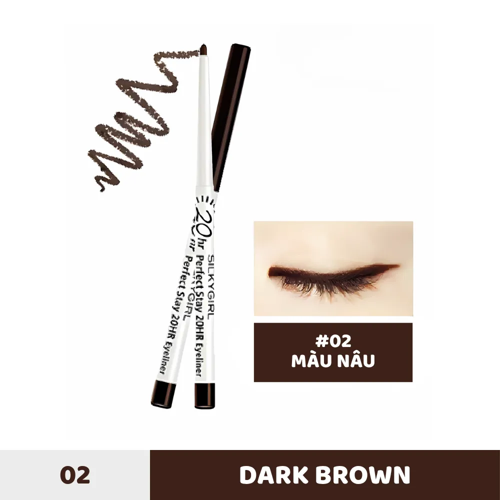 Chì kẻ viền mắt Silkygirl 20hr 0.28g
