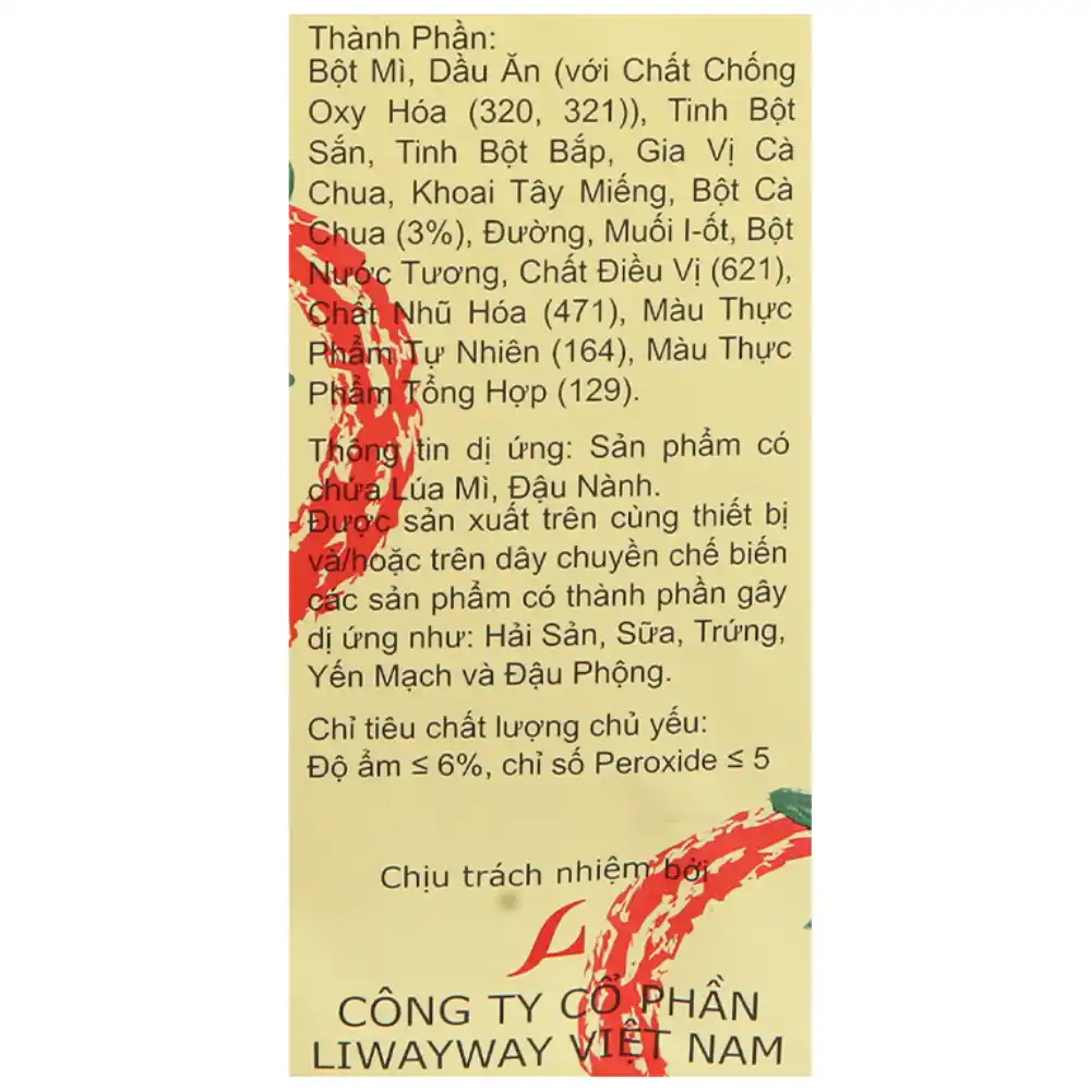 Lốc 10 gói snack cà chua Oishi 34g