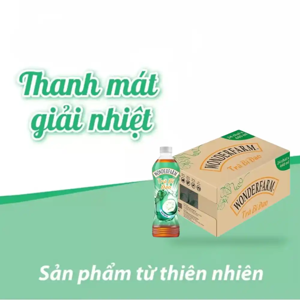 Trà bí đao Wonderfarm chai 440ml