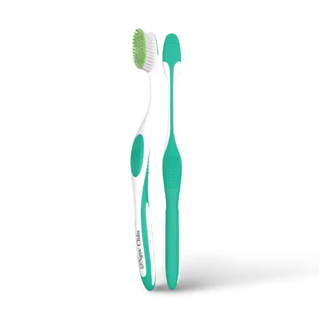Bàn chải đánh răng Ngọc Châu chuyên gia/siêu mềm/than hoạt tính/xoắn kép
