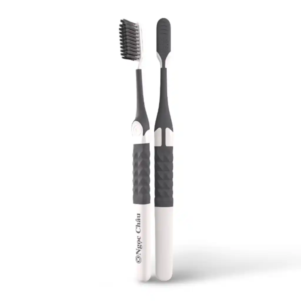 Bàn chải đánh răng Ngọc Châu chuyên gia/siêu mềm/than hoạt tính/xoắn kép