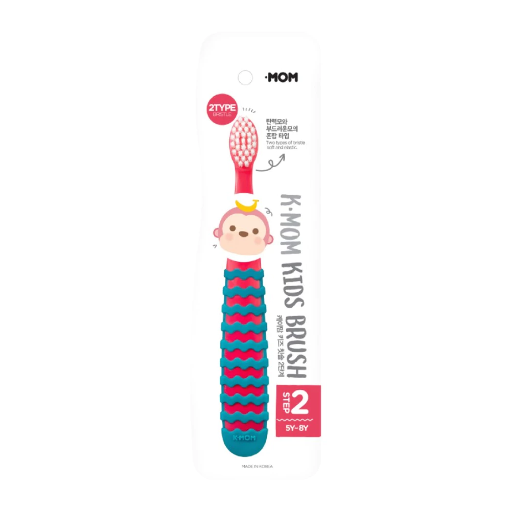 Bàn chải đánh răng trẻ em K-mom 5-8 tuổi (hồng)