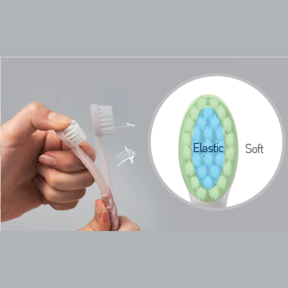 Bàn chải đánh răng trẻ em K-mom 5-8 tuổi (hồng)