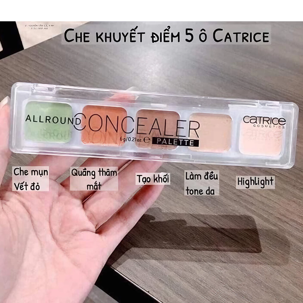 Bảng che khuyết điểm Catrice đa năng 5 ô 6g