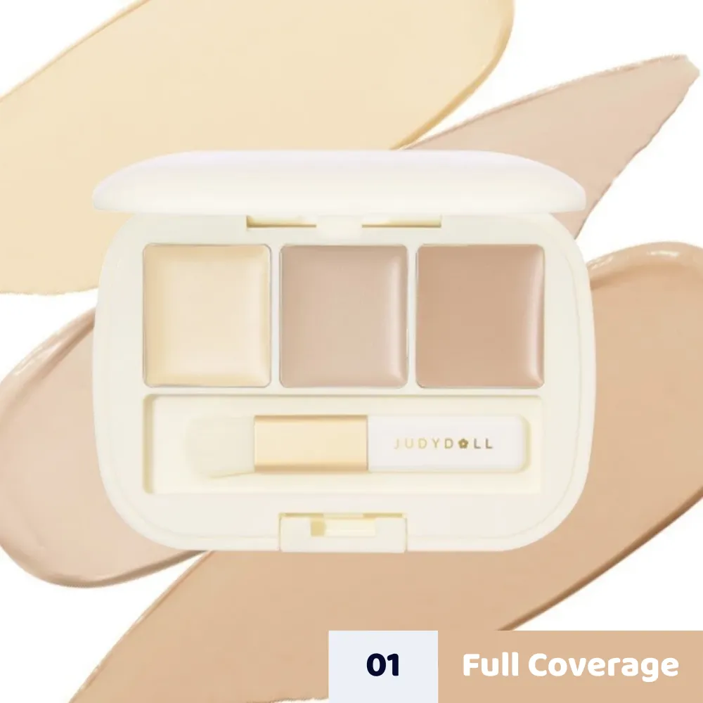 Bảng che khuyết điểm Judydoll 3 màu 2.7g (nhiều màu)