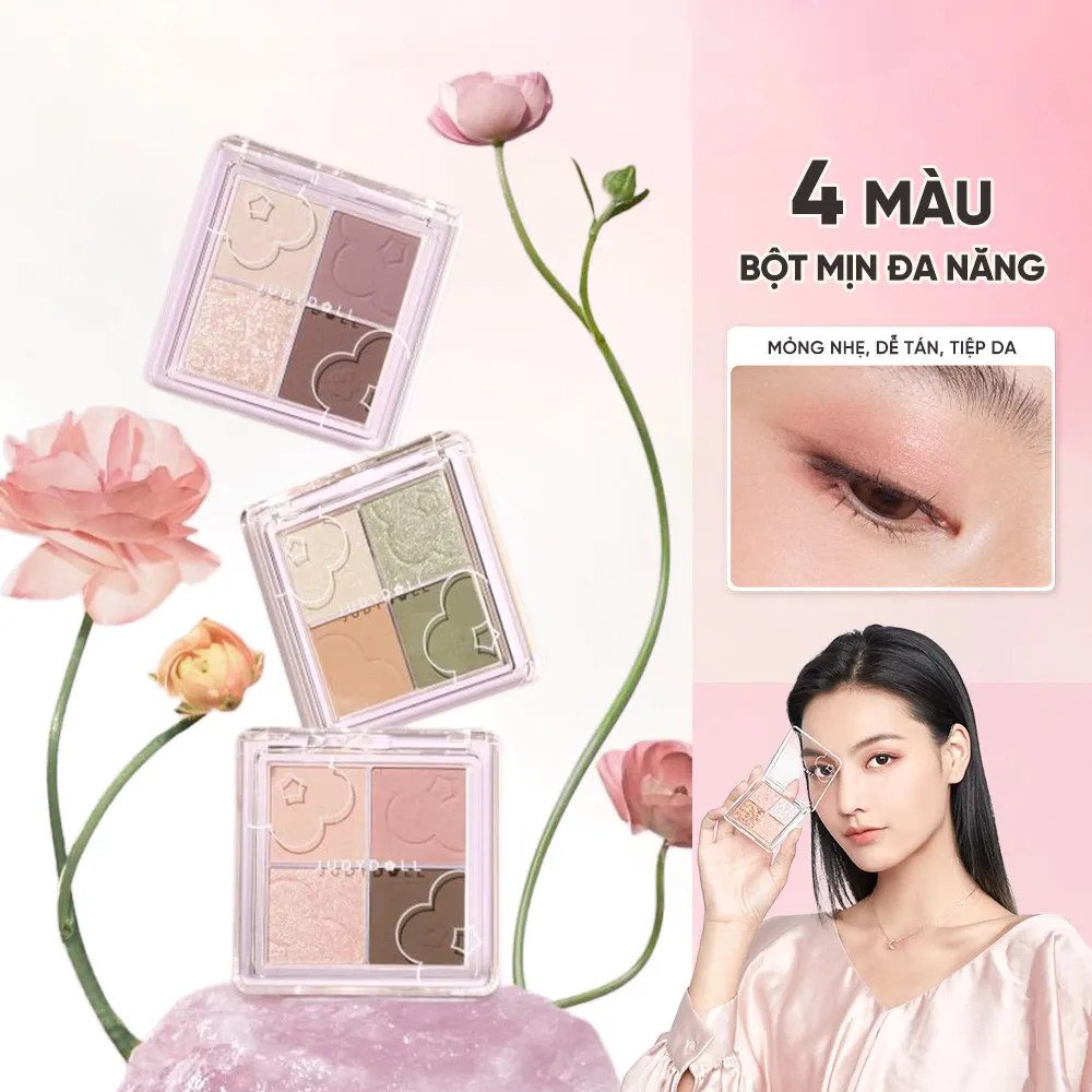 Bảng phấn mắt 4 màu Judydoll 4.8g (nhiều màu)