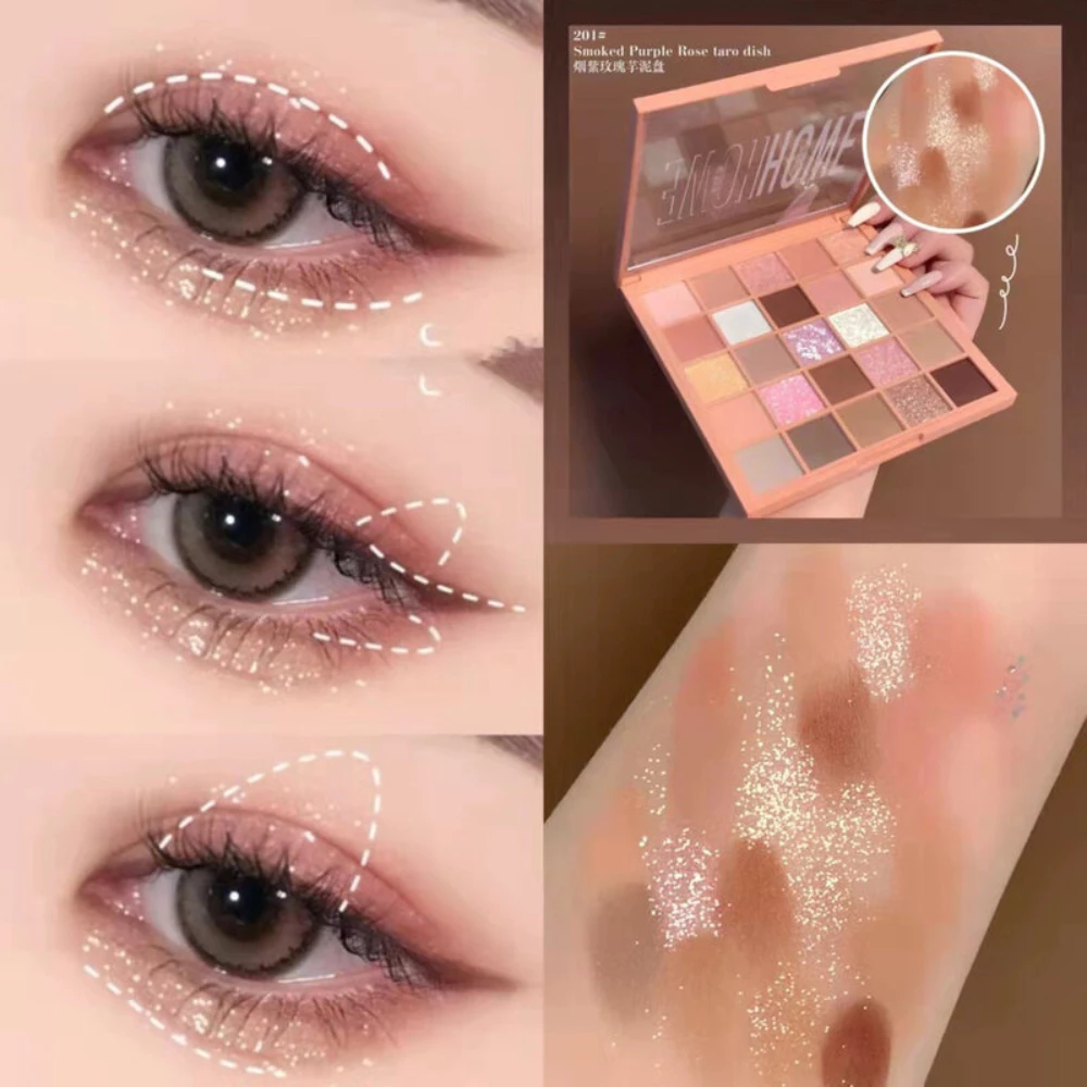 Bảng phấn mắt Gogo Tales - màu 202 Classic Orange/màu 201 Rose Yam Purple 25 ô 29.5g