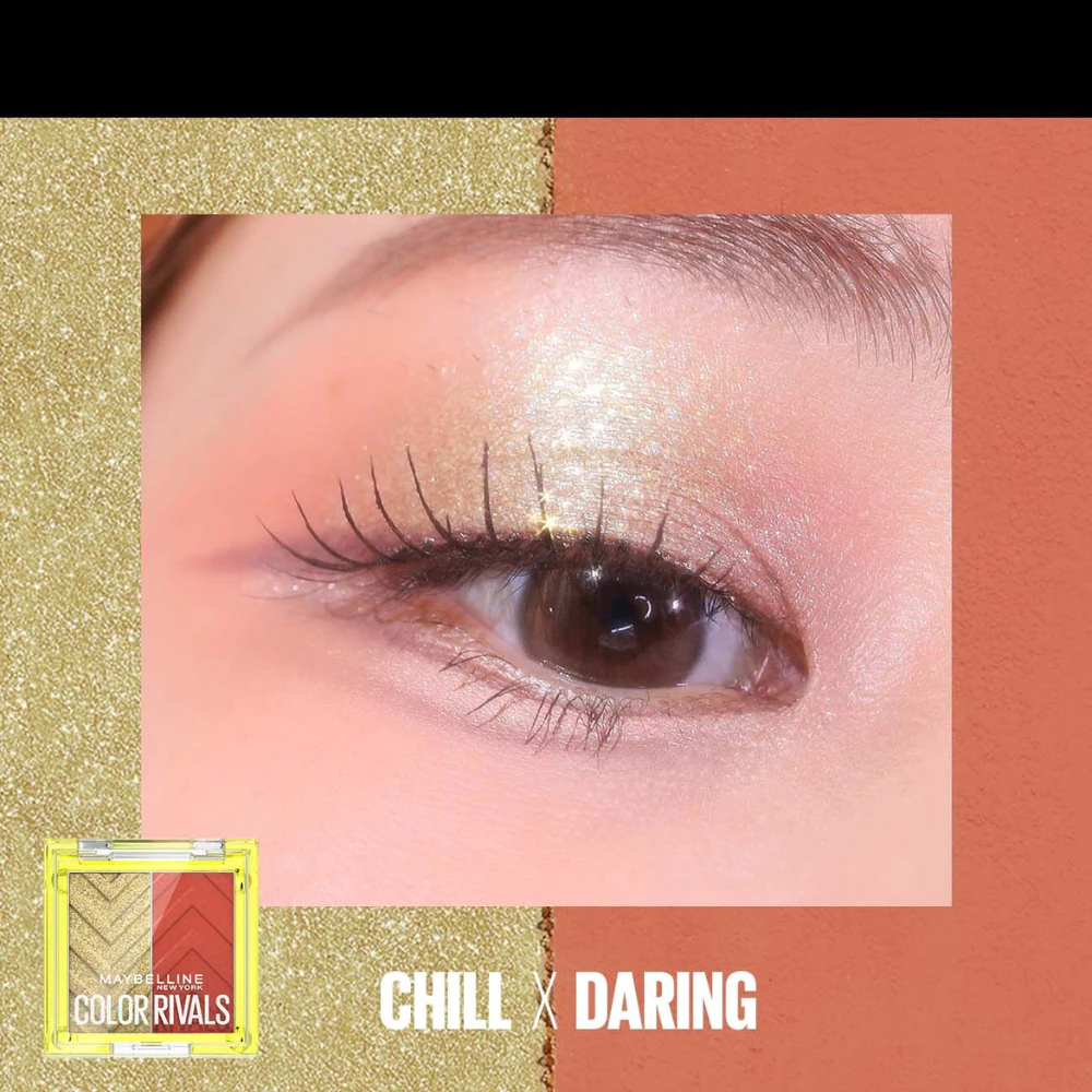Bảng phấn mắt Maybelline 2 màu - Assertive x Coy/Chill x Daring/Extra x Lowkey 3g