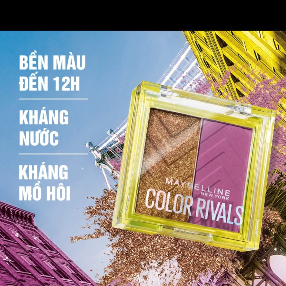 Bảng phấn mắt Maybelline 2 màu - Assertive x Coy/Chill x Daring/Extra x Lowkey 3g