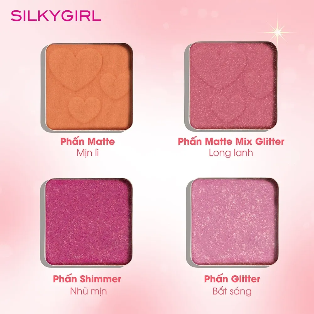 Bảng phấn mắt 5 màu Silkygirl Crunchy-Licious 10g