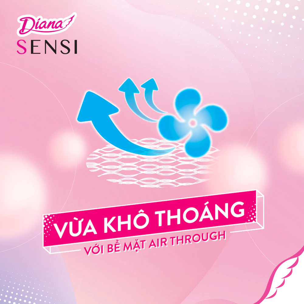 Băng vệ sinh Diana Sensi siêu mỏng không cánh 8 miếng