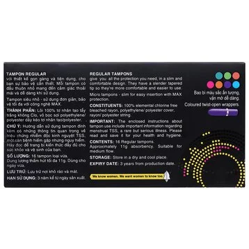 Băng vệ sinh Kotex Sport Tampon loại vừa 16 miếng