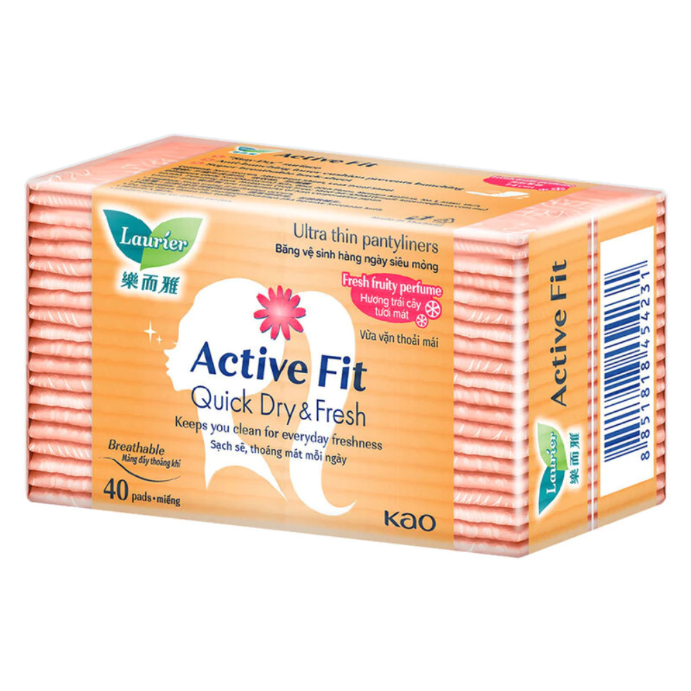 Băng vệ sinh Laurier hàng ngày siêu mỏng hương trái cây 20/ 40 miếng