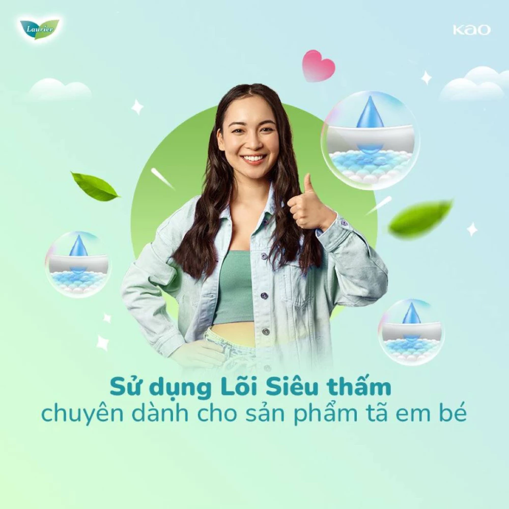 Băng vệ sinh Laurier siêu mỏng cánh hương anh đào 22.5cm 20 miếng