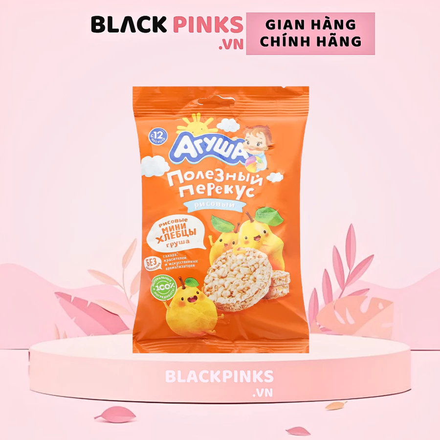 Bánh gạo ăn dặm Agusha vị trái cây 30g dành cho trẻ từ 1 tuổi
