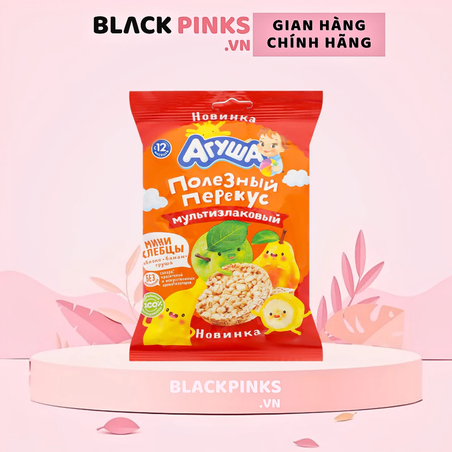 Bánh gạo ăn dặm Agusha vị trái cây 30g dành cho trẻ từ 1 tuổi