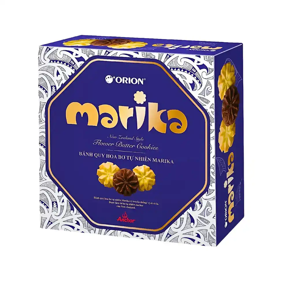 Bánh quy hoa bơ tự nhiên Marika 432g (48 bánh)