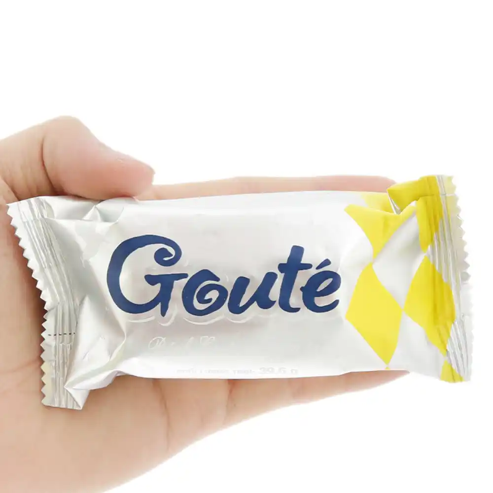 Bánh quy mè giòn Goute hộp thiếc Solo 475.2g (12 gói)