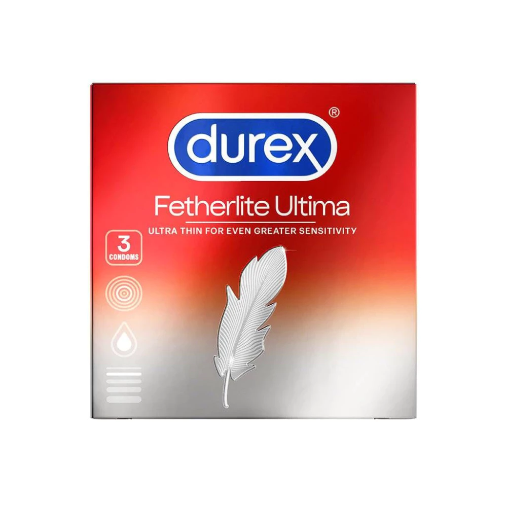 Bao cao su Durex Fetherlite siêu mỏng size 52.5mm (hộp 3) & (hộp 12)