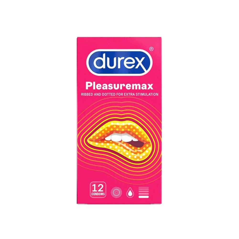 Bao cao su Durex Pleasuremax gân gai size 56mm (hộp 3) & (hộp 12)