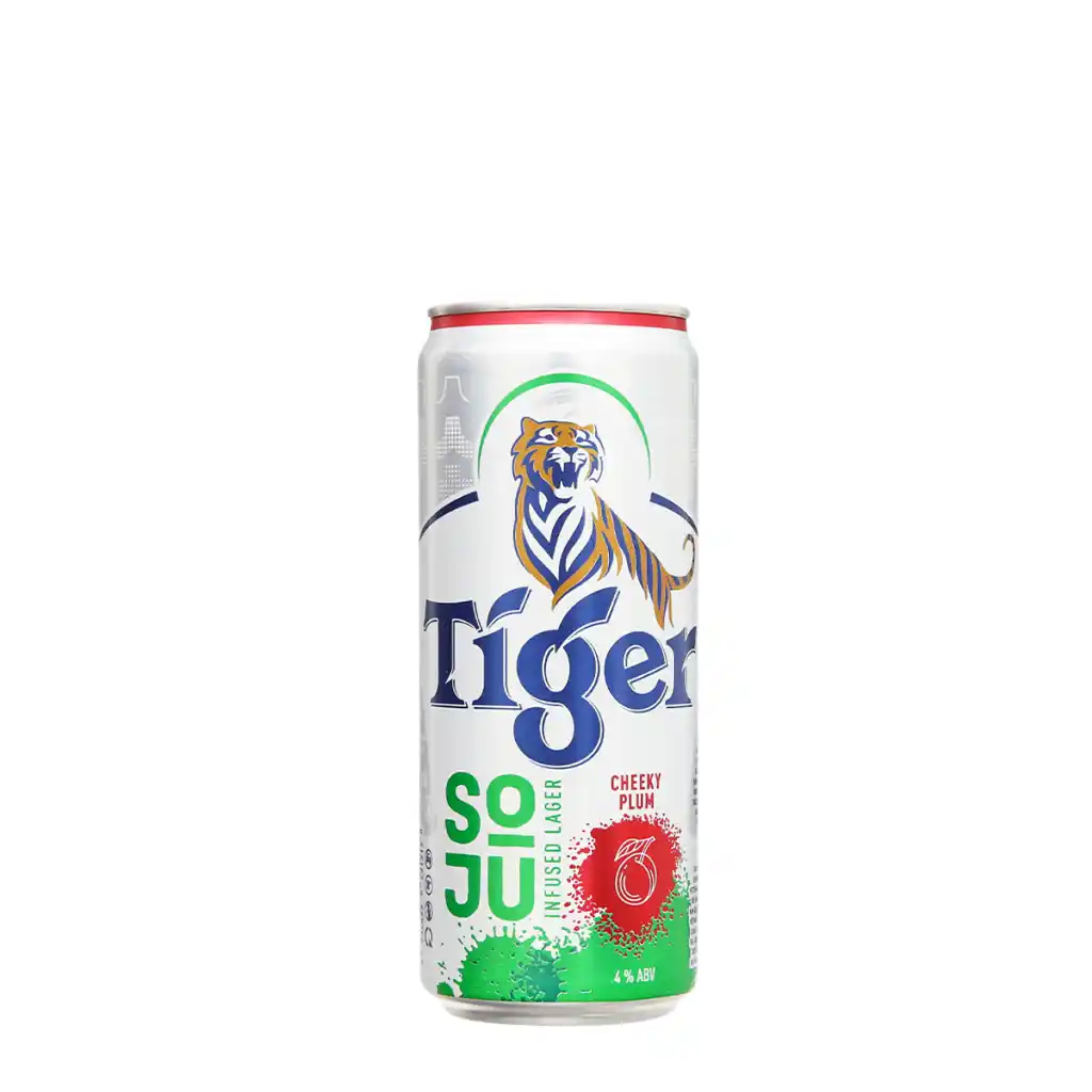 Bia Tiger Soju Cheeky Plum vị mận/vị dưa lưới 330ml