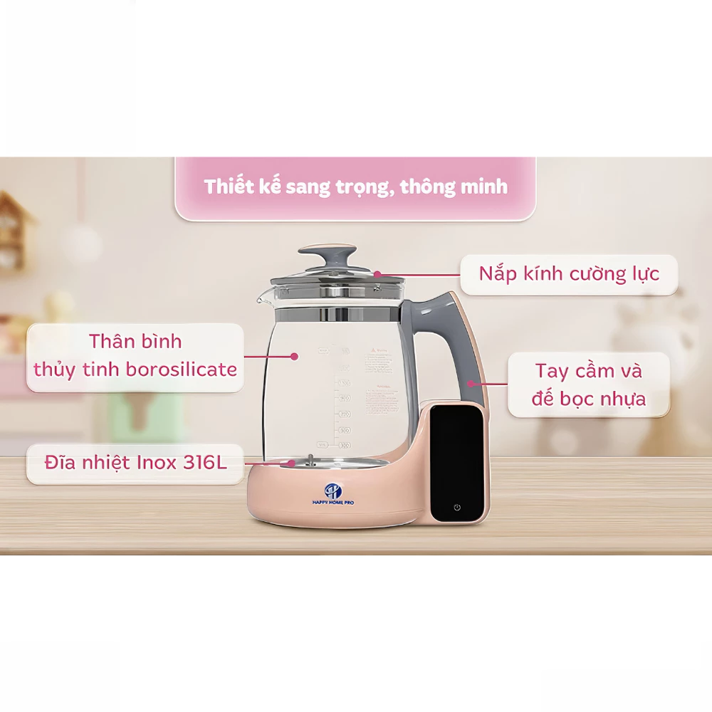 Bình đun nước pha sữa Gluck Baby HAP20