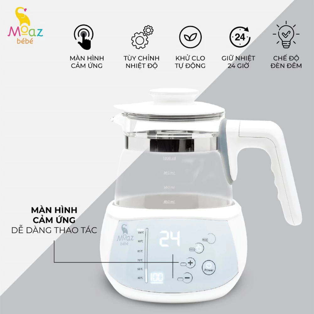 Bình đun nước thông minh Moazbebe MB002