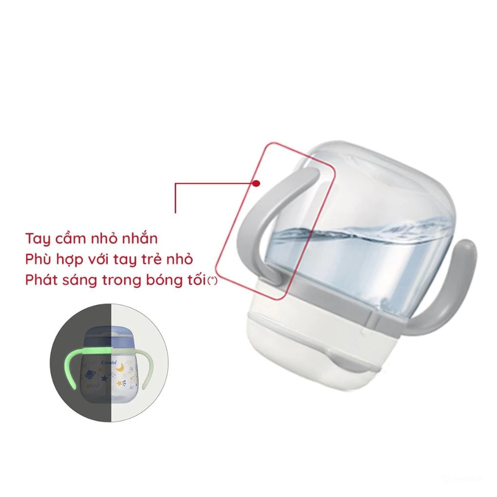 Bình nước Combi LakuMug bước 6 dung tích 340ml Ô tô