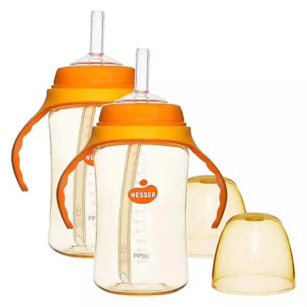 Bình ống hút wesser PPSU cổ rộng 260ml