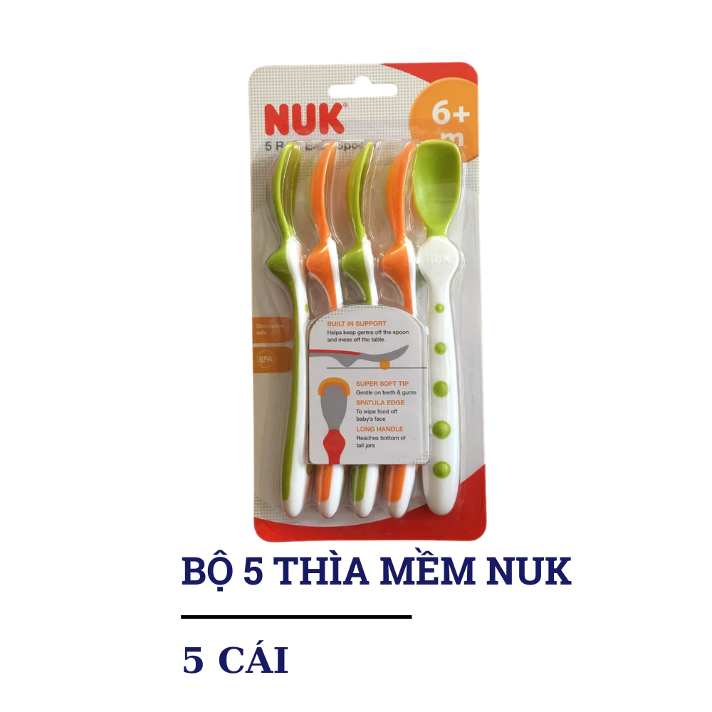 Bộ 5 thìa mềm NUK