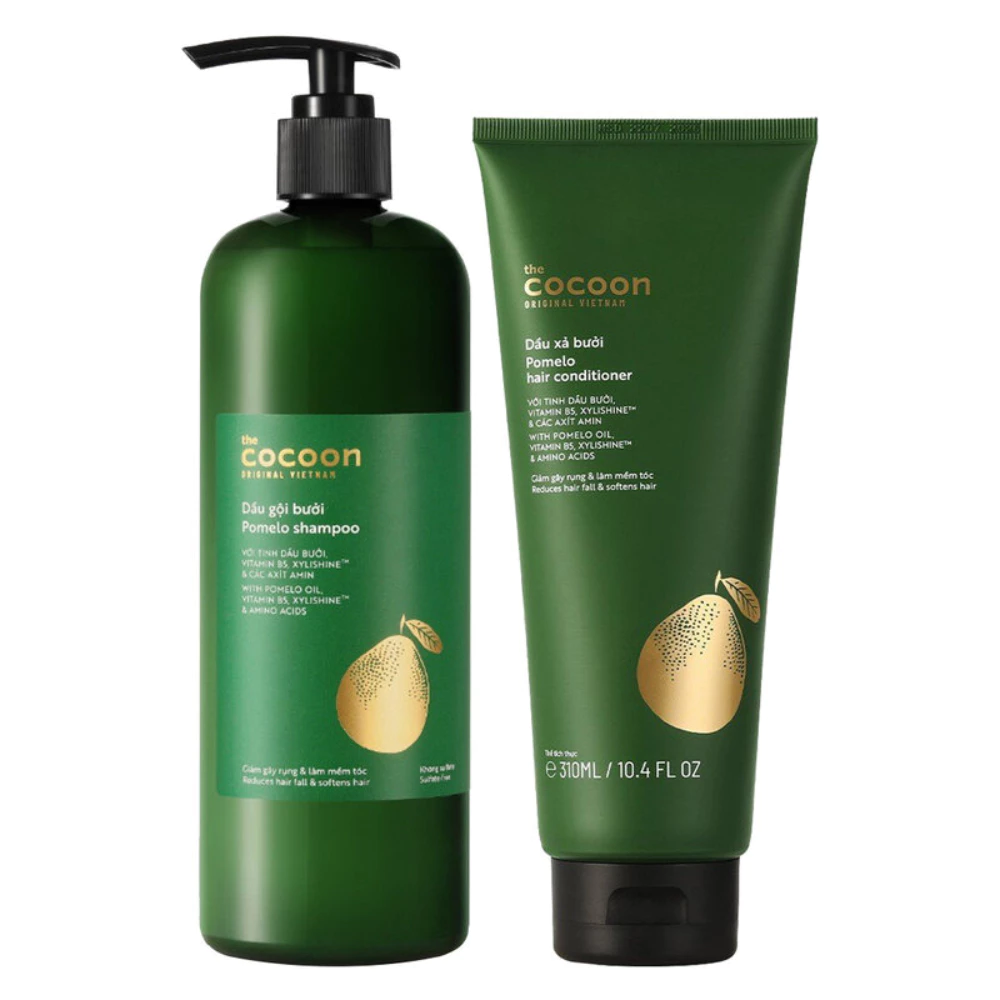 Bộ gội xả bưởi Cocoon giảm gãy rụng tóc 500ml + 310ml
