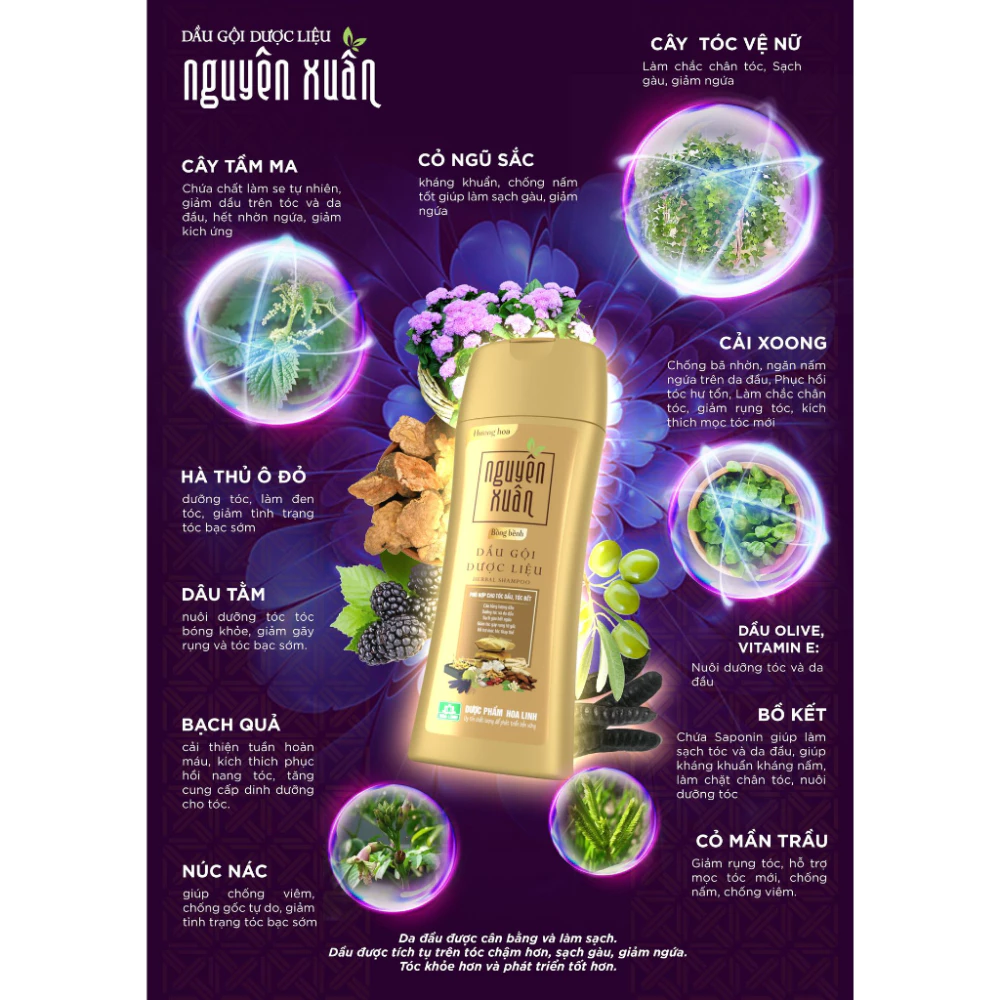Bộ gội xả Nguyên Xuân cho tóc dầu bết 660ml + 180ml
