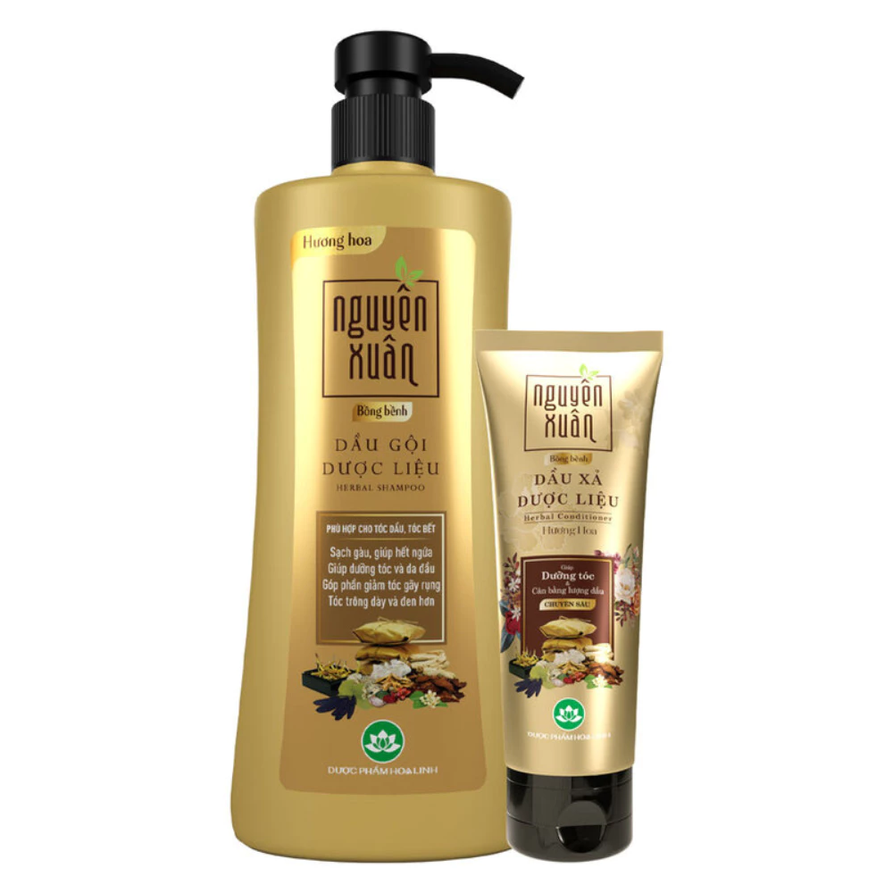 Bộ gội xả Nguyên Xuân cho tóc dầu bết 660ml + 180ml