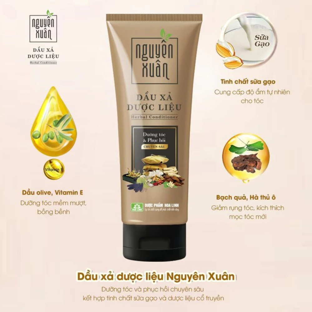 Bộ gội xả Nguyên Xuân dưỡng tóc mềm mượt 660ml + 180ml