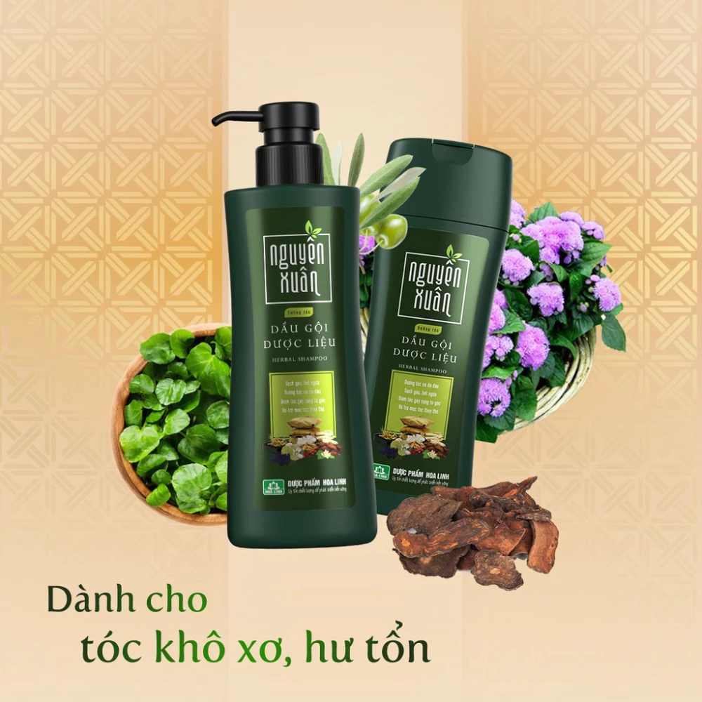 Bộ gội xả Nguyên Xuân dưỡng tóc mềm mượt 660ml + 180ml