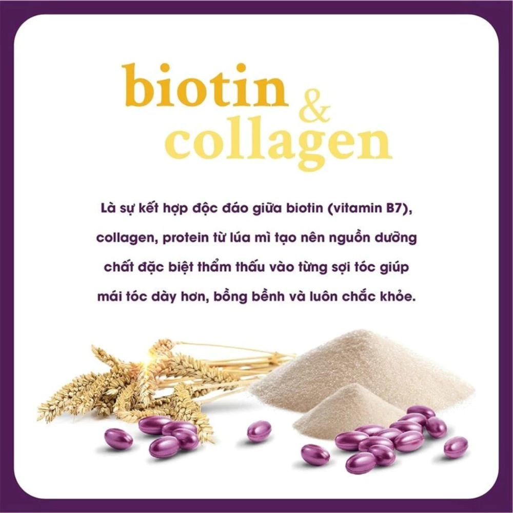 Bộ gội xả OGX Biotin & Collagen làm dày tóc 2x385ml