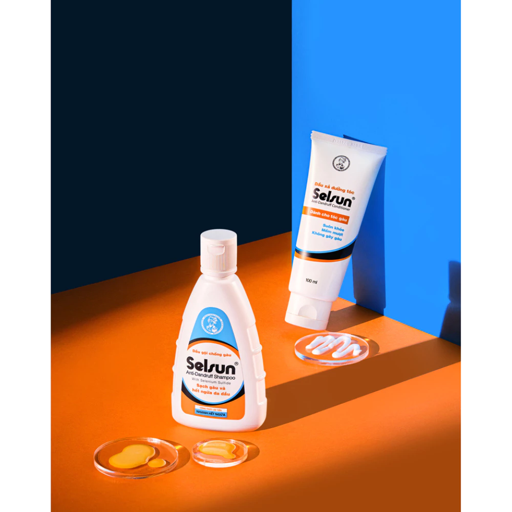 Bộ gội xả Selsun ngăn gàu & giảm ngứa da đầu 100ml x 2