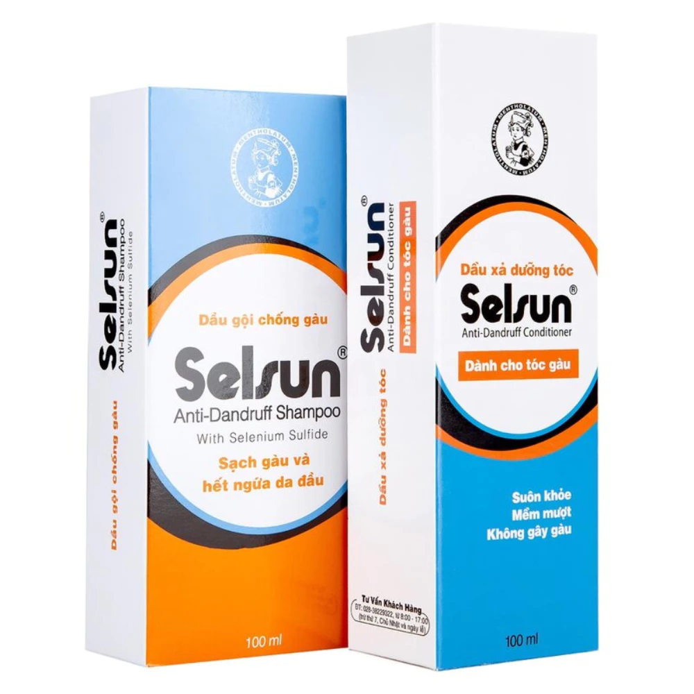 Bộ gội xả Selsun ngăn gàu & giảm ngứa da đầu 100ml x 2