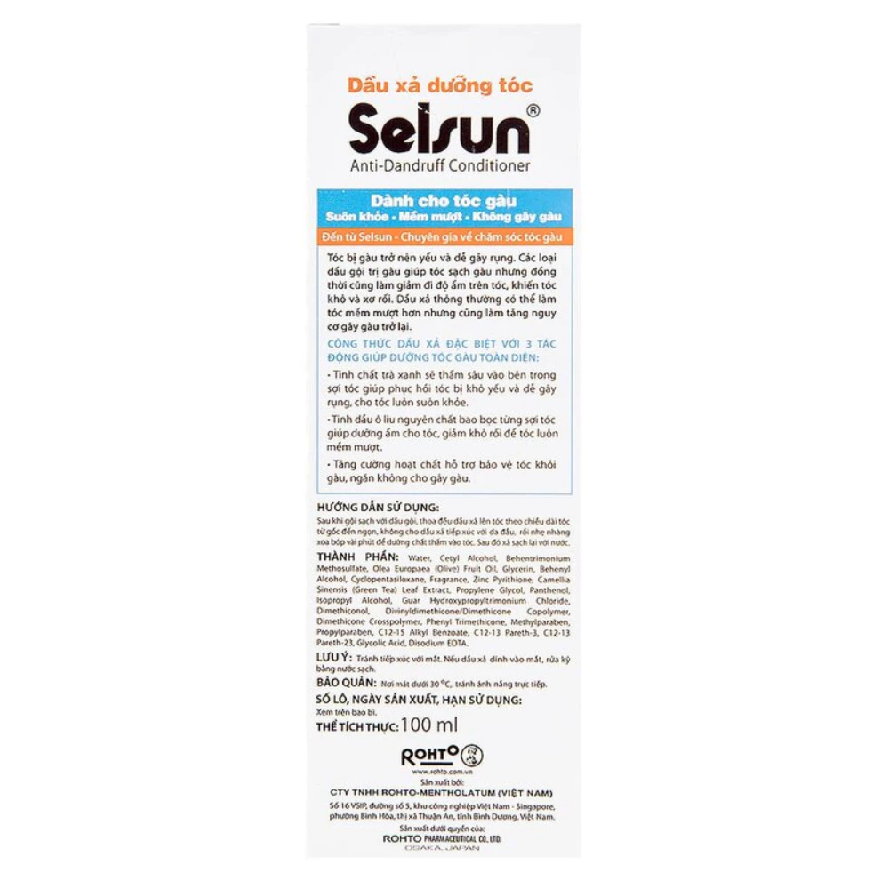Bộ gội xả Selsun ngăn gàu & giảm ngứa da đầu 250ml + 100ml